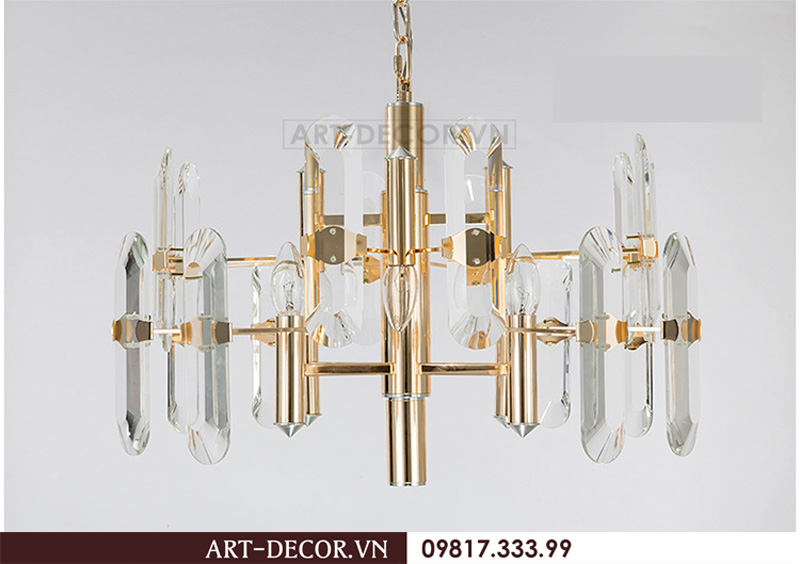 Đèn chùm pha lê phòng khách độc đáo DCC 028 23