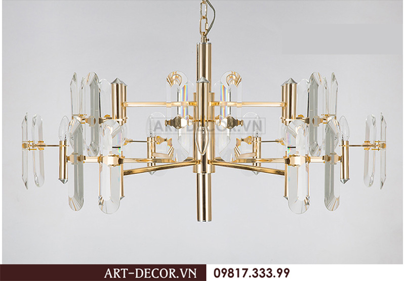 Đèn chùm pha lê phòng khách độc đáo DCC 028 4