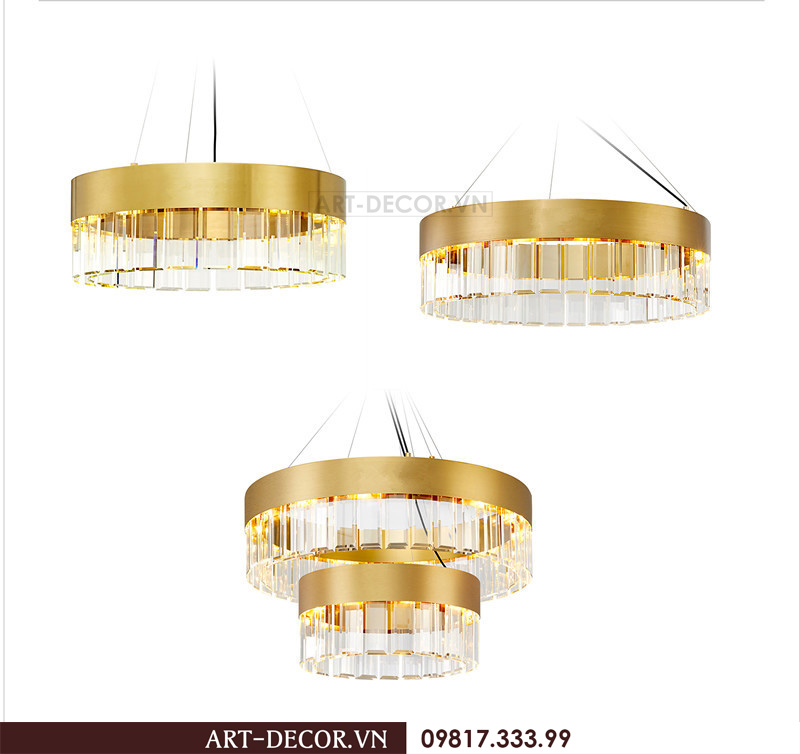 Đèn chùm cao cấp pha lê DCC 033 3