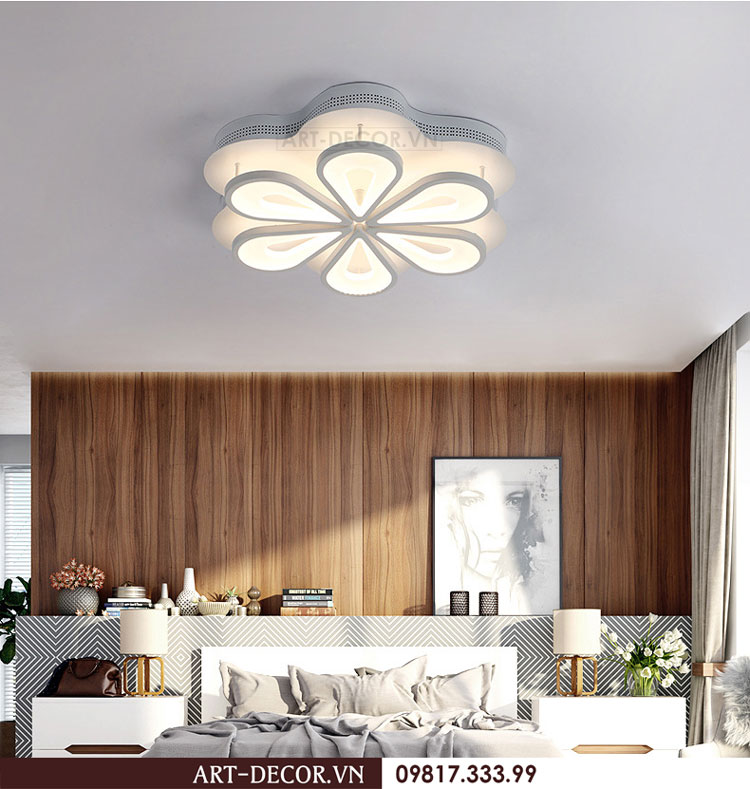 Đèn led ốp trần hoa sen đá LED 011 1