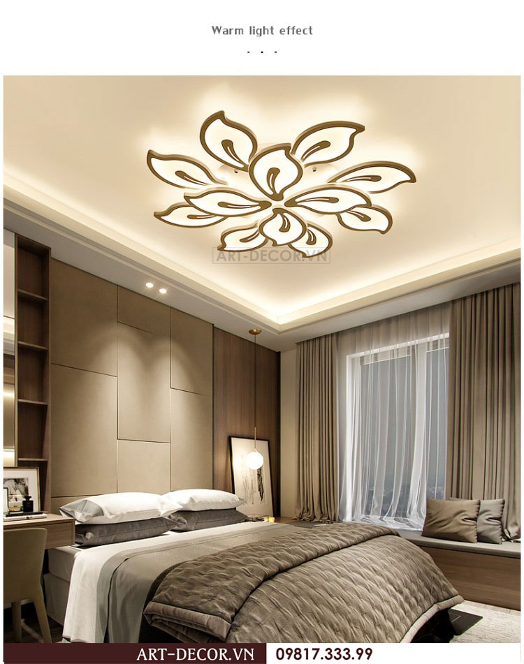 Đèn led ốp trần hình lá LED 014 1