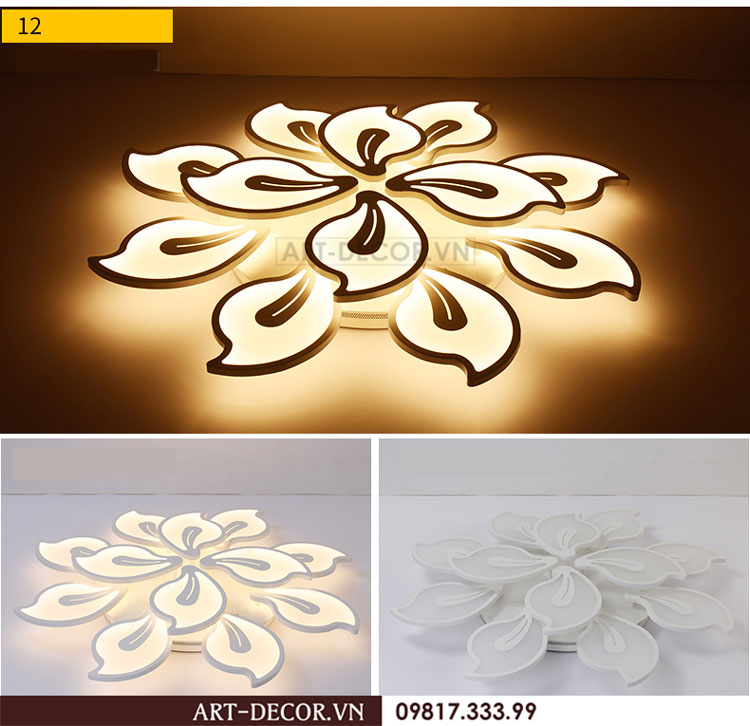 Đèn led ốp trần hình lá LED 014 2