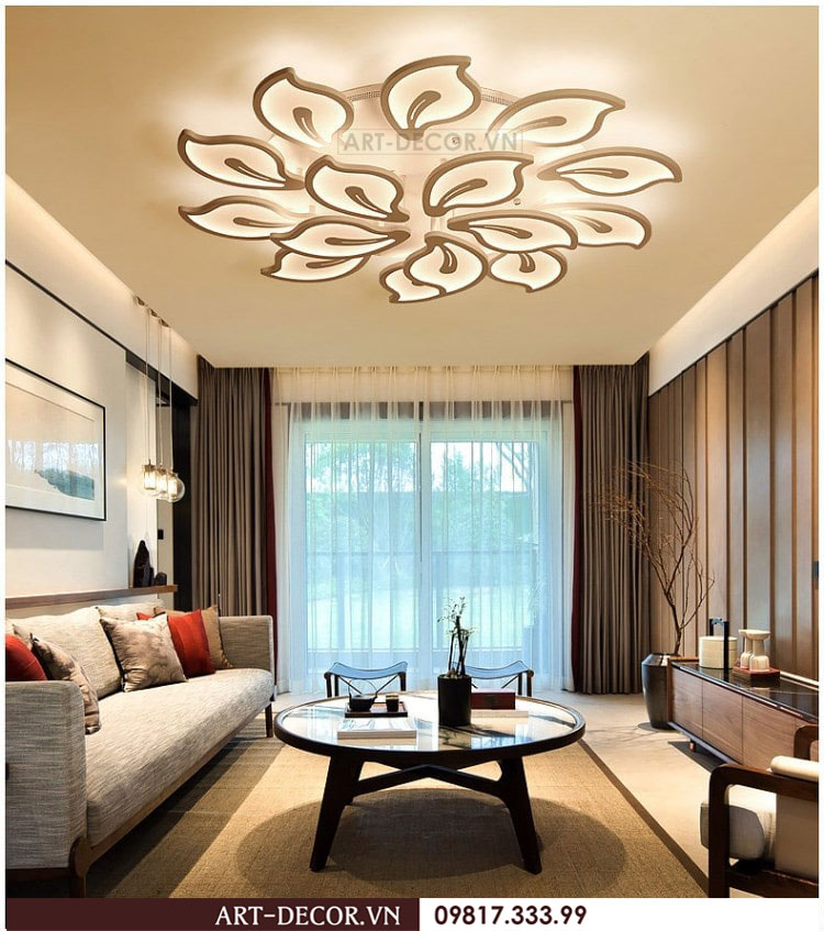 Đèn led ốp trần hình lá LED 014 4