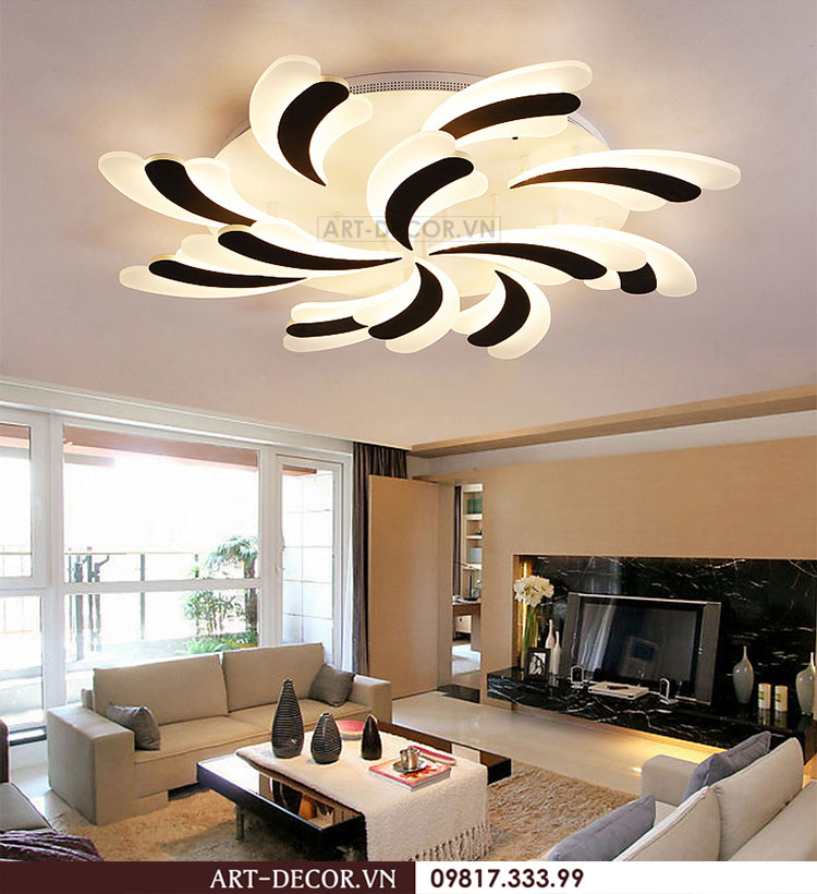 Đèn trang trí ốp trần phòng khách LED 017 1