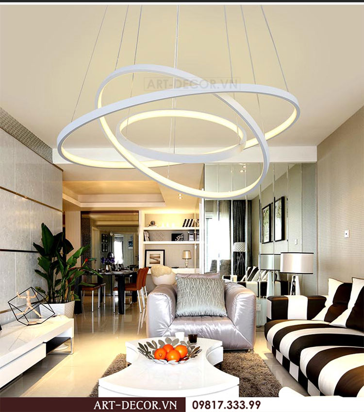 Đèn led vòng thả trần hiện đại LED 018 3
