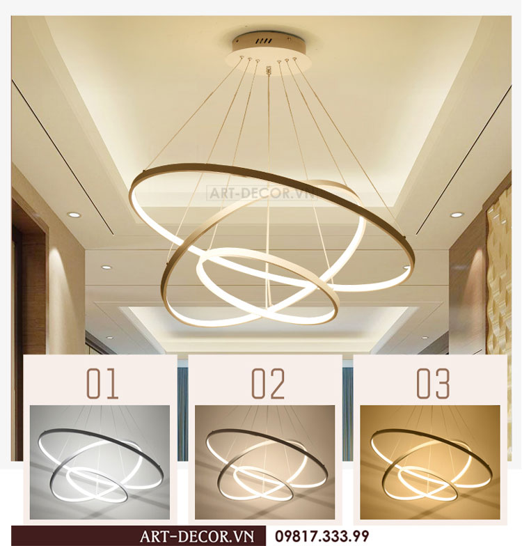 Đèn led vòng thả trần hiện đại LED 018 4