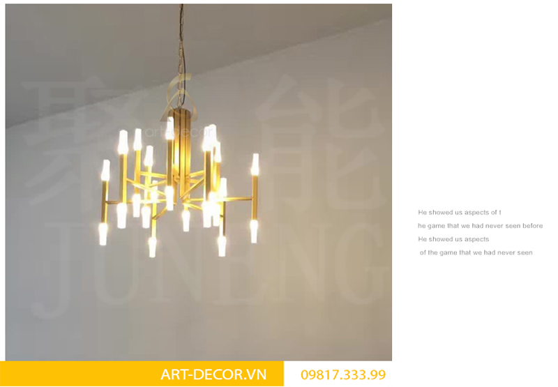 đèn chùm nến hiện đại dpk 005 7