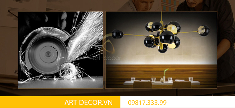 đèn phòng khách chùm nho dpk 006 5