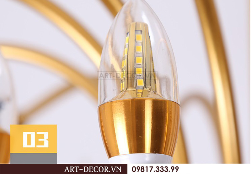 Đèn chùm nghệ thuật Bắc Âu DPK 010 12
