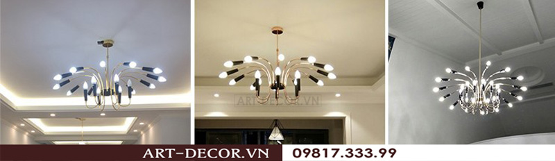 Đèn chùm nghệ thuật Bắc Âu DPK 010 15