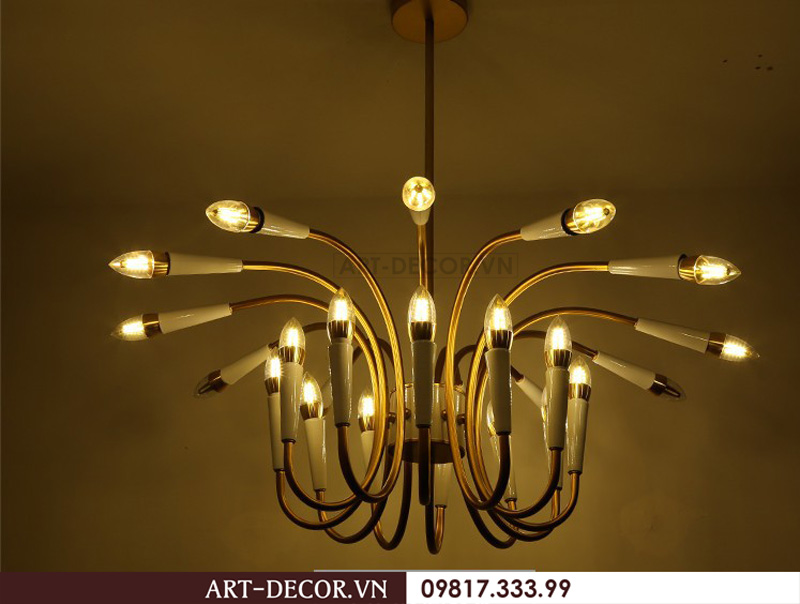 Đèn chùm nghệ thuật Bắc Âu DPK 010 17