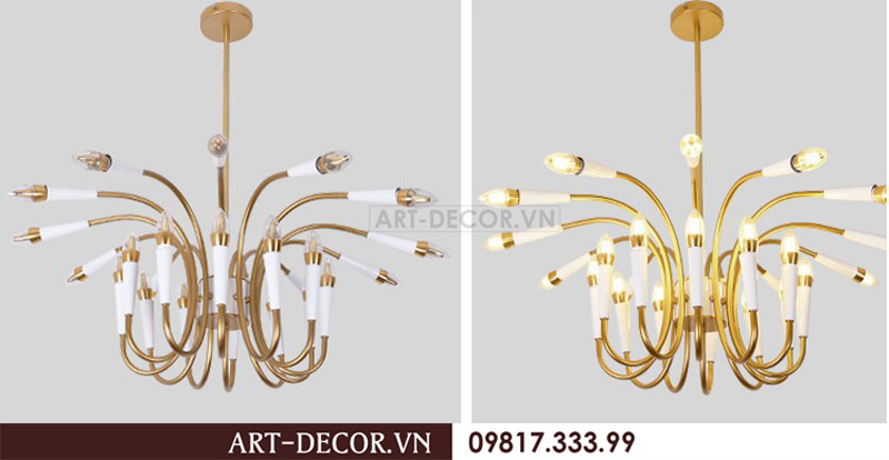 Đèn chùm nghệ thuật Bắc Âu DPK 010 3