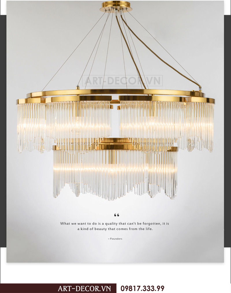 Công ty bán buôn đèn trang trí, đèn chùm hiện đại cho mọi không gian 3
