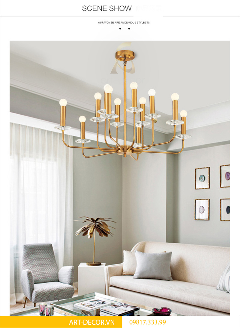 Công ty phân phối đèn trang trí, đèn decor trên toàn quốc 9