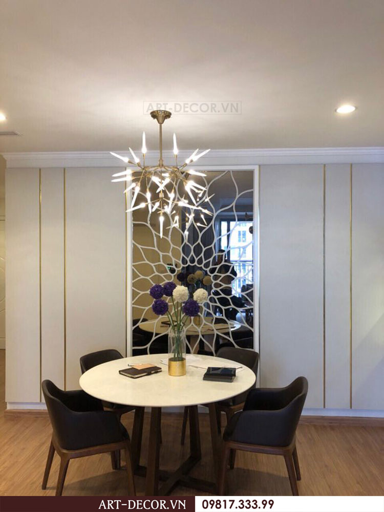 Sản phẩm thực tế thi công lắp đặt đèn trang trí nội thất căn hộ 16 Park Hill, Times City 4