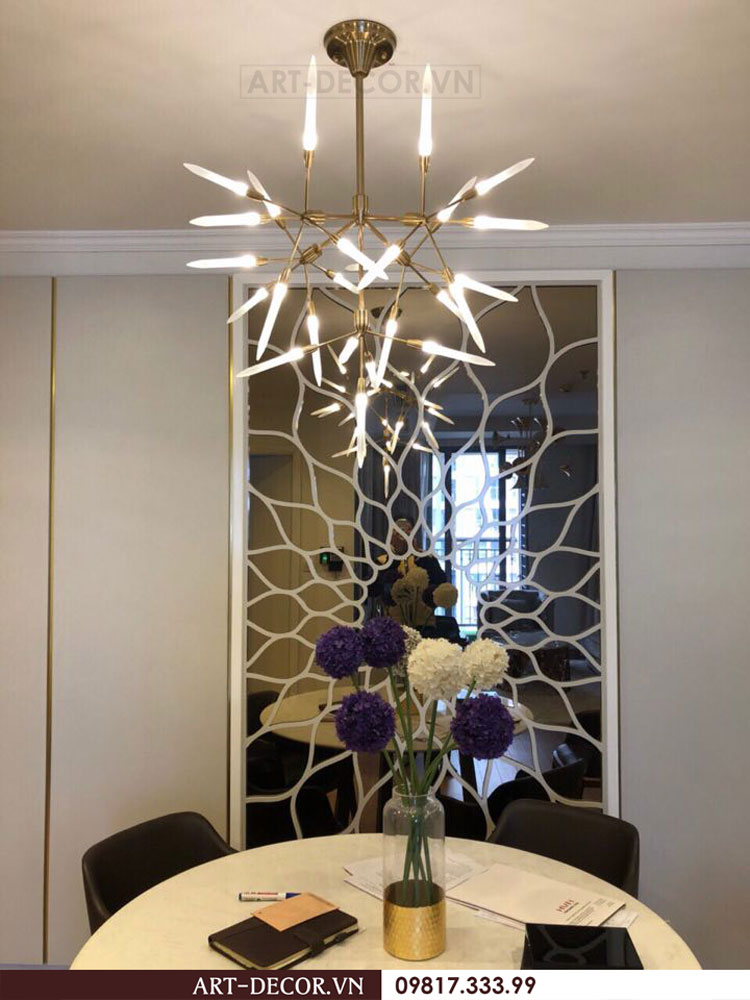 Sản phẩm thực tế thi công lắp đặt đèn trang trí nội thất căn hộ 16 Park Hill, Times City 7