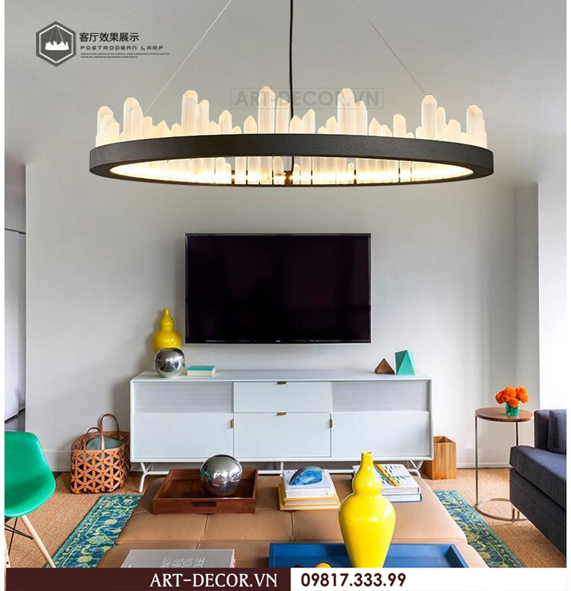 Đèn chùm cao cấp, đèn pha lê phòng khách 3