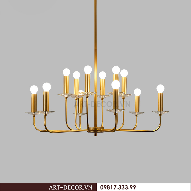 Đèn chùm cao cấp, đèn pha lê phòng khách 9