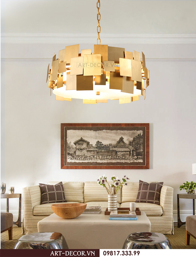 Đèn trang trí chung cư - Cách trang trí đèn phòng khách đẹp 20