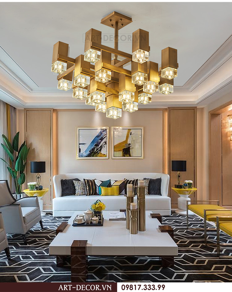 Đèn trang trí nội thất chung cư hiện đại, sang trọng, cao cấp 6