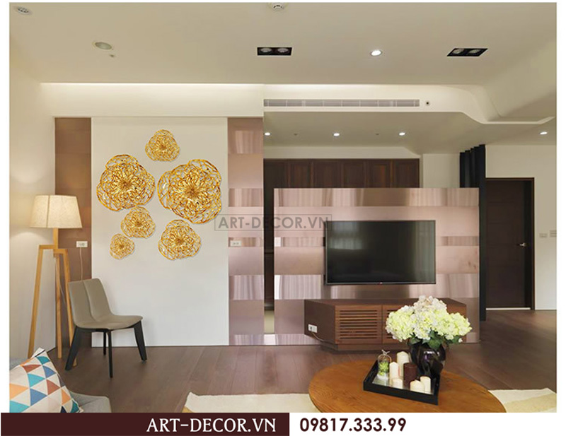 tranh sắt hoa mai nghệ thuật ts 031 6
