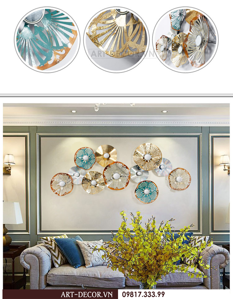 Tranh sắt trang trí nhà cửa TS 040 5