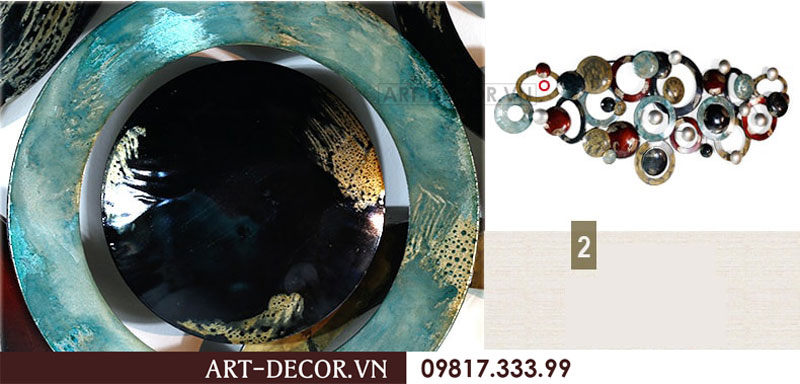 Tranh chất liệu kim loại trang trí TS 045 8