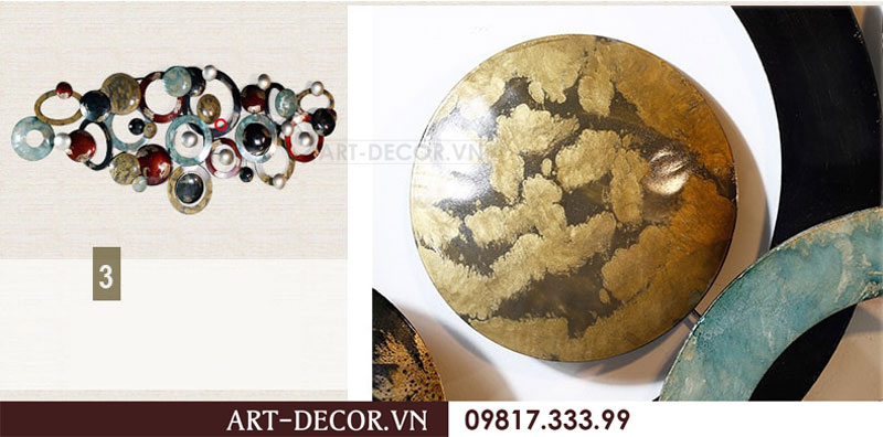 Tranh chất liệu kim loại trang trí TS 045 9