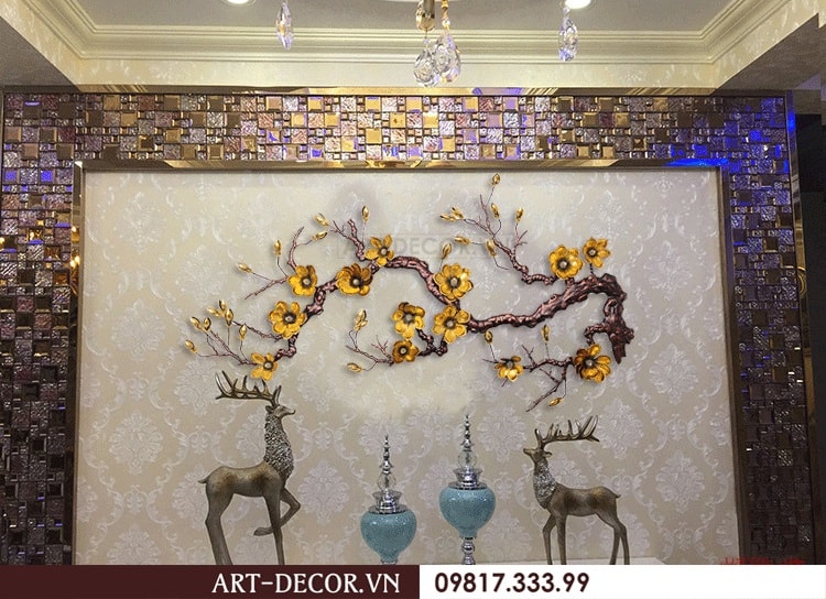 Tranh hoa mai cao cấp TS 052 7