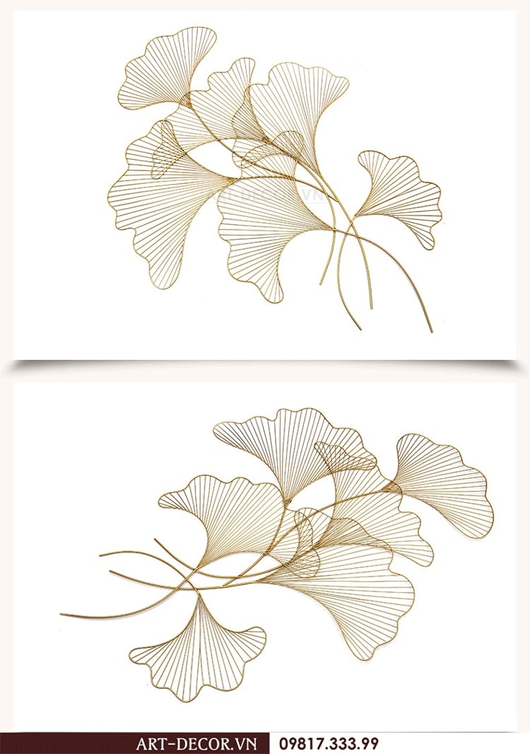 Tranh lá decor trang trí hiện đại TS 055 3
