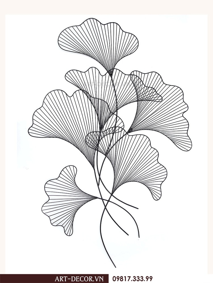 Tranh lá decor trang trí hiện đại TS 055 8