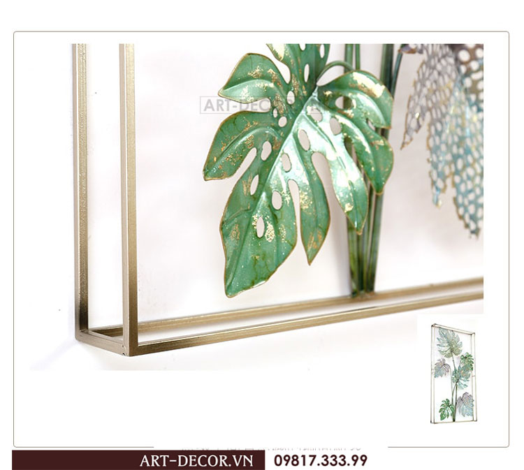 Tranh sắt decor trang trí phòng khách TS 062 4