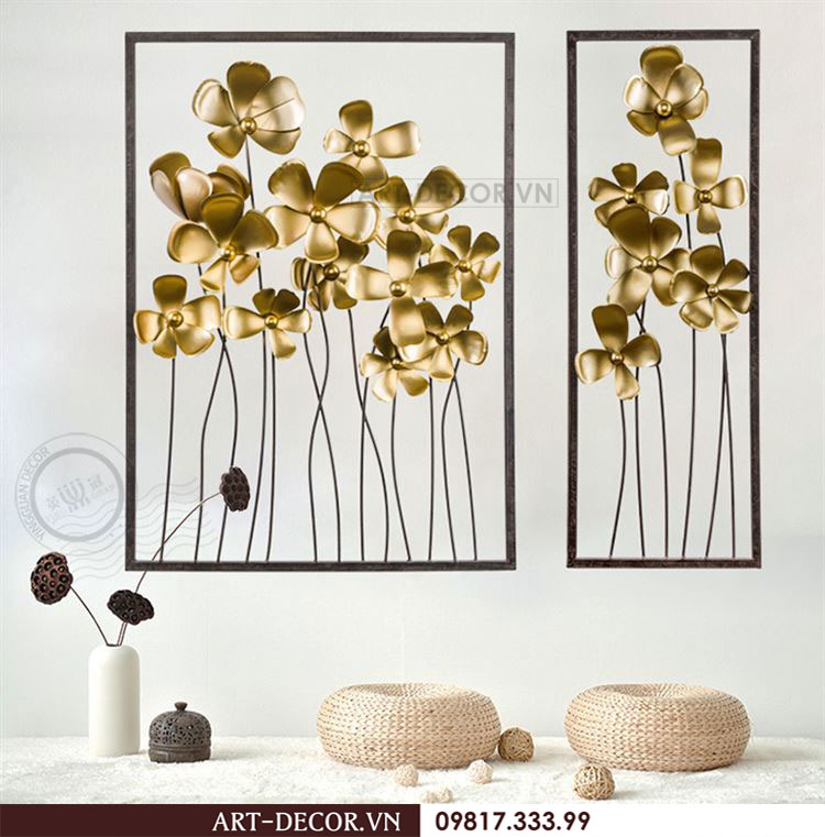 Tranh sắt treo tường cỏ 4 lá độc đáo TS 069 7